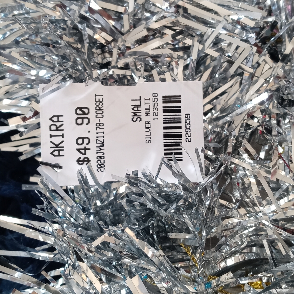 Akira JINGLE BELLS SILVER BUSTIER - Picture 4 of 4